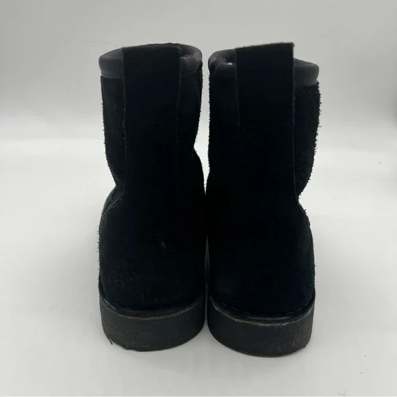 Clarks Womens Drafty Day Black Suede Mid Calf Boots Size 8.5 Cushion Soft - Picture 5 of 10